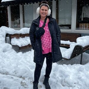 Pink Lily Pink V-Neck Sweater